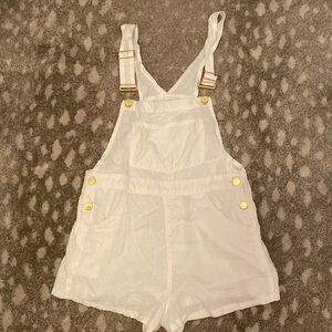 WeWoreWhat linen shorts overalls